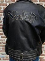 Norton retro vest leder XL, Motoren, Kleding | Motorkleding, Ophalen