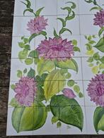 2x afbeelding bloemen 2x18 dunne losse tegels 15x15cm, Ophalen, Nieuw