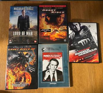 Dvd’s Nicolas Cage oa Ghost Rider en Lord of War beschikbaar voor biedingen