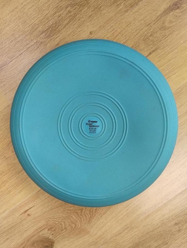 ergonomische kussen TOGU Dynair zitkussen/blauw, Sport en Fitness, Fitnessapparatuur, Zo goed als nieuw, Overige typen, Rug, Kunststof