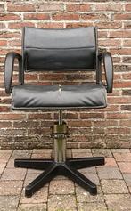 oude verstelbare kappersstoel , barbierstoel, Antiek en Kunst, Ophalen