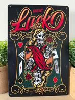 Metalen reclamebord Lucky, Ophalen of Verzenden, Nieuw, Reclamebord