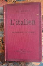 L'ITALIEN SANS PROFESSEUR EN 50 LECONS SANDERSON E., Livres, Livres d'étude & Cours, Enlèvement ou Envoi