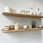 Wandplanken Facet/verjongde rand | Massief eiken | 30 mm, Huis en Inrichting, Woonaccessoires | Wandplanken en Boekenplanken, Niet ingevuld