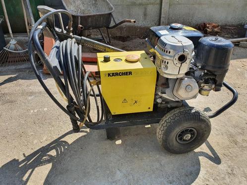Kärcher HD 1050 B hogedrukreiniger met accessoires prof,Zwar, Tuin en Terras, Hogedrukreinigers, Zo goed als nieuw, Benzine, Met autostop en -start
