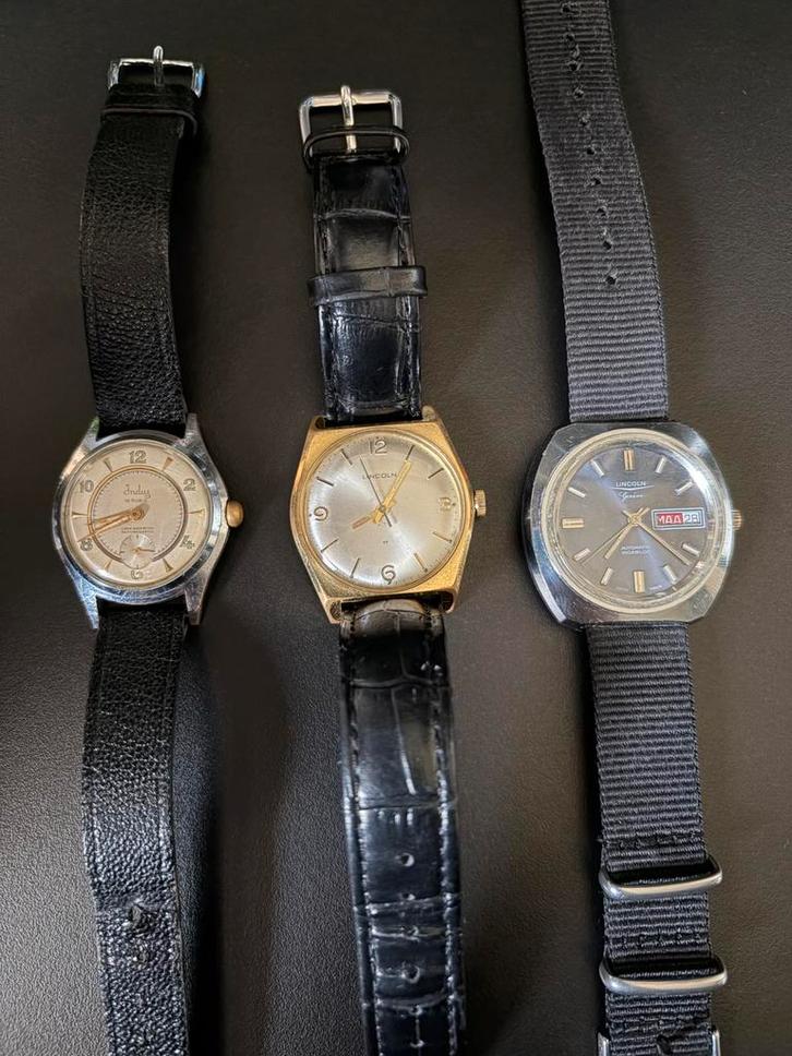 Vintage horloges, Handtassen en Accessoires, Horloges | Antiek, Polshorloge, Staal, Onbekend, Verzenden