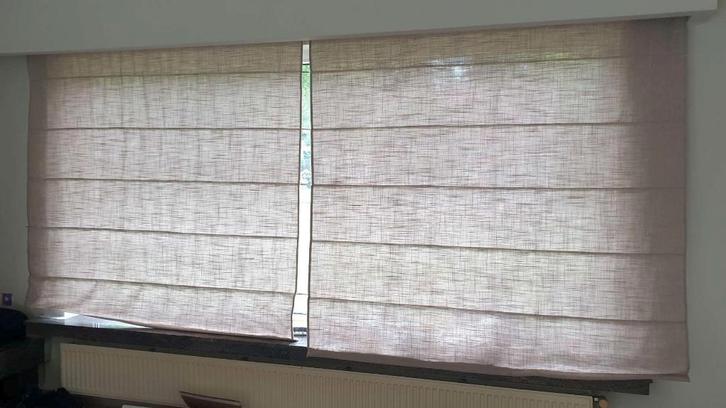 2 ophaalgordijnen bruin H 180 x B 178 cm, perfekte staat !, Huis en Inrichting, Stoffering | Gordijnen en Lamellen, Bruin, Ophalen