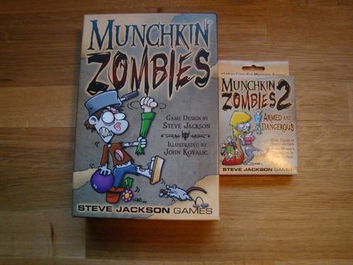 Munchkin Zombies + uitbreiding 2, Hobby en Vrije tijd, Gezelschapsspellen | Kaartspellen, Zo goed als nieuw, Ophalen of Verzenden