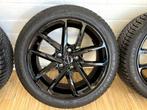 Zwarte Borbet N velgen met Dunlop winterbanden VW Golf VIII, Ophalen, Gebruikt, Velg(en), 17 inch
