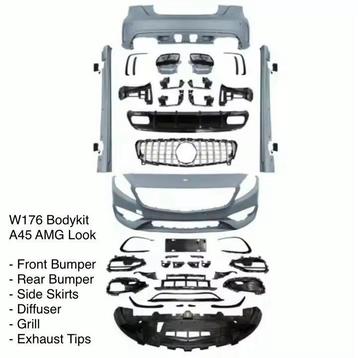 Kit pour Mercedes W176 A45 AMG Look, Autos : Divers, Tuning & Styling, Enlèvement ou Envoi