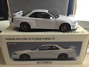 Nissan Skyline GT-R (R34) V-SPEC II Autoart Millennium 1/18