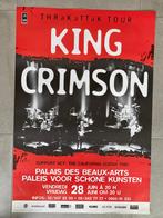 Poster King Crimson in Paleis Schone Kunsten, Comme neuf, Enlèvement ou Envoi
