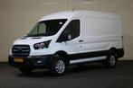 Ford E-Transit 350 L2 H2 Trend 68 kWh, Auto's, Bestelwagens en Lichte vracht, Automaat, Wit, Elektrisch, Parkeersensor