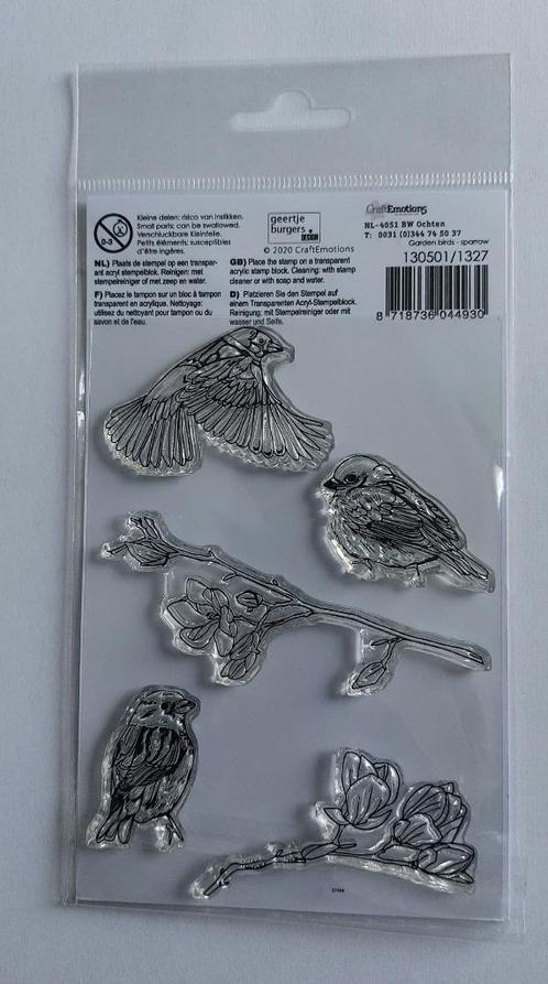 Clear Stamp Vogels 130501/1327, Hobby en Vrije tijd, Stempelen, Nieuw, Clearstamp, Ophalen of Verzenden