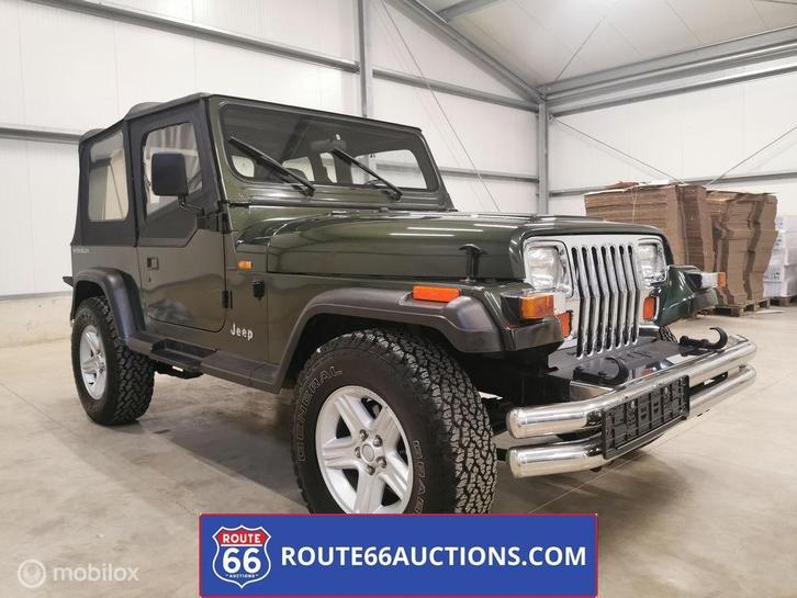 Jeep Wrangler | 1996 | Route 66 Auctions, Auto's, Oldtimers, Bedrijf, Te koop, Jeep, Benzine, Overige carrosserie, Handgeschakeld