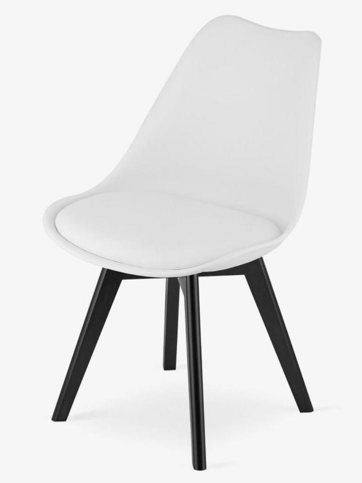 Eetkamerstoel, Huis en Inrichting, Stoelen, Zo goed als nieuw, Vier, Hout, Kunststof, Wit, Ophalen