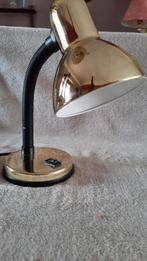 Vintage goudkleurige tafellamp 1970, Ophalen of Verzenden