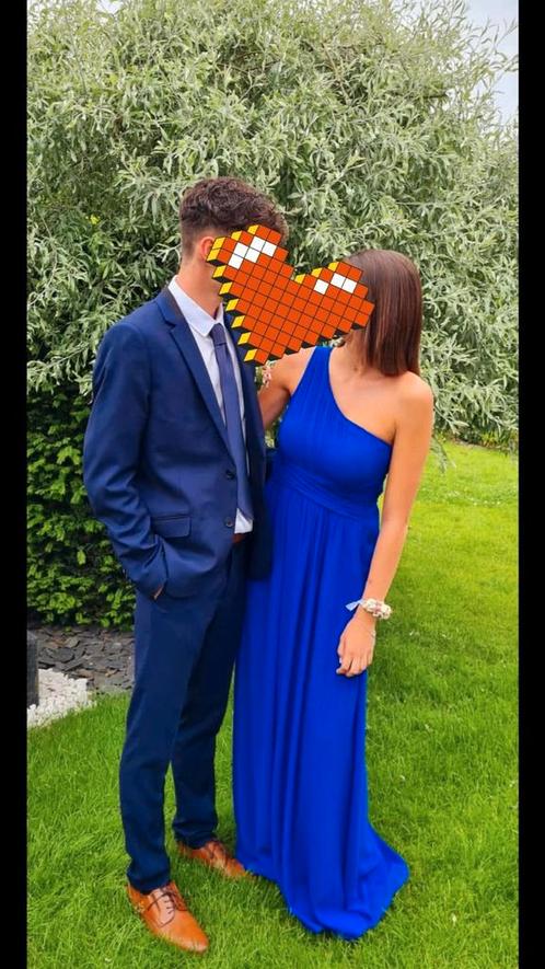 Je vends ma superbe robe de bal bleu électrique, taille S !, Kleding | Dames, Gelegenheidskleding, Zo goed als nieuw, Blauw, Ophalen of Verzenden