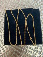 Collier maille tressé en or 18 carats, Bijoux, Sacs & Beauté, Enlèvement, Comme neuf, Or, Or