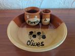 Snack- & Tapasschaal - Olijven - Terracotta, Enlèvement ou Envoi, Comme neuf, Autres styles, Balance ou Balances