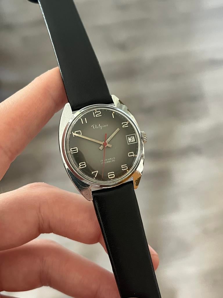 Vintage horloge Valgine, Handtassen en Accessoires, Horloges | Antiek, Overige merken, Overige materialen, Polshorloge, 1960 of later