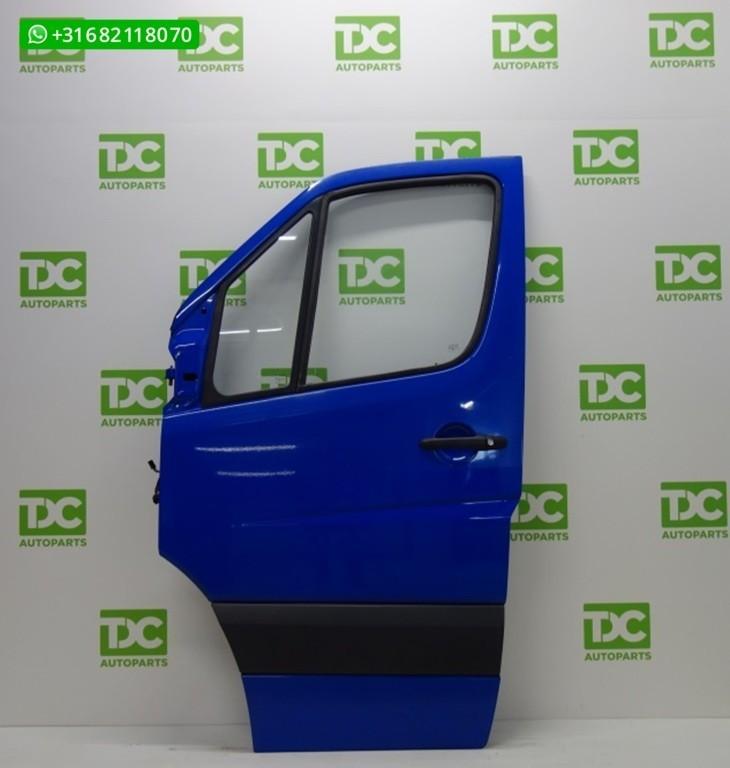 Mercedes Sprinter W906 ('06-'18) Voorportier links blauw, Gebruikt, Deur, Mercedes-Benz, Voor