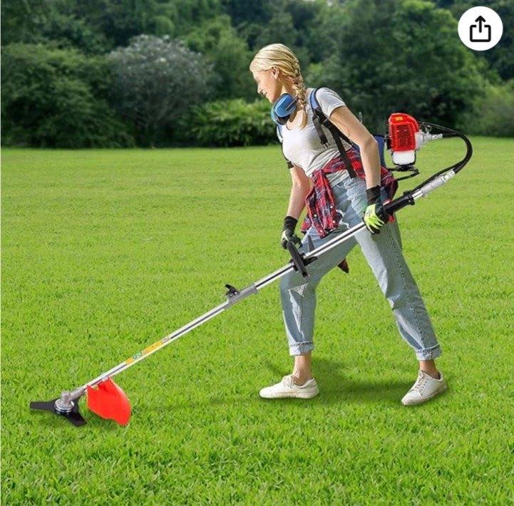 Backpack benzine maai-, snoei- en kettingzaagmachine, Jardin & Terrasse, Débroussailleuses, Neuf, Top craft, Enlèvement, 10 à 30 cm