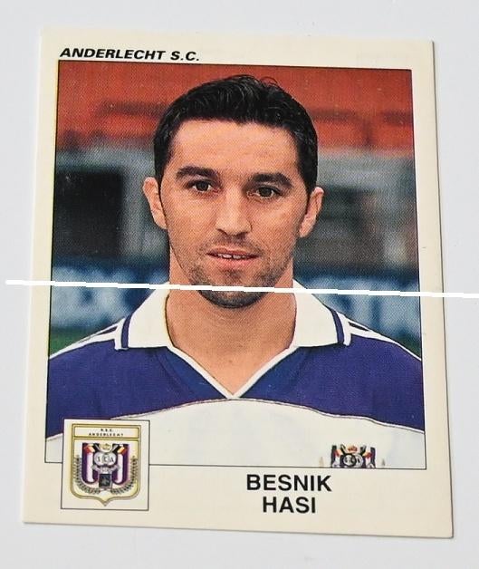Panini Football 2001 RSC Anderlecht/Besnik Hasi, Collections, Enlèvement ou Envoi, Neuf, Affiche, Image ou Autocollant