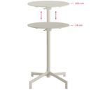 Gloednieuwe Terrastafel / Statafel Beige, Ophalen, Nieuw, Rond