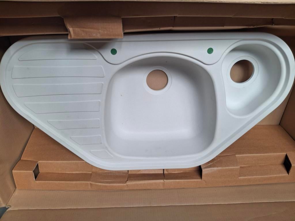 Evier d'angle Franke neuf COG651, Maison & Meubles, Enlèvement, Neuf, Blanc