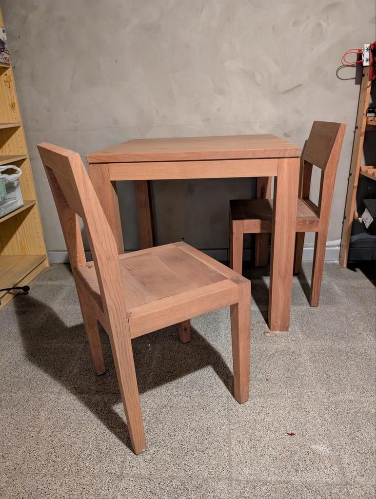 Tafel met 2 stoelen, Ophalen, Gebruikt, Minder dan 4 stoelen
