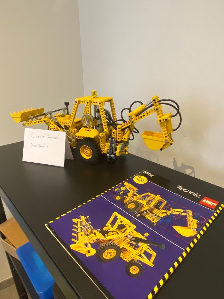 Lego Technic - 8862 - Backhoe, Ophalen, Zo goed als nieuw, Complete set, Lego