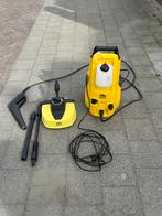 Hogedrukreiniger met terrasborstel, Ophalen, Gebruikt, Elektrisch