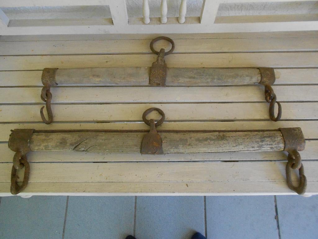 Jougs de boeuf (porte-fleurs). cc, Jardin & Terrasse, Bacs à fleurs & Jardinières, Enlèvement ou Envoi