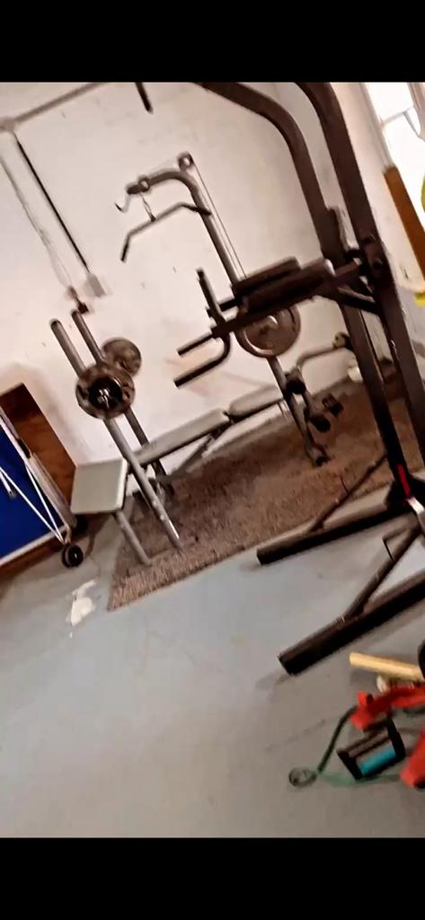 Chaise romaine + banc de musculation sans la barre et poids), Sports & Fitness, Enlèvement