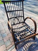 Canapé vintage en rotin, Maison & Meubles, Enlèvement, Comme neuf, Tissus, Retro