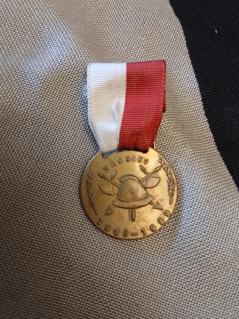 Brandweermedaille van Ragnies, Verzenden, Overige soorten, Lintje, Medaille of Wings