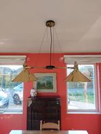 Goudkleurige Italiaans design metalen Hanglamp, Ophalen, Gebruikt, 50 tot 75 cm, Metaal