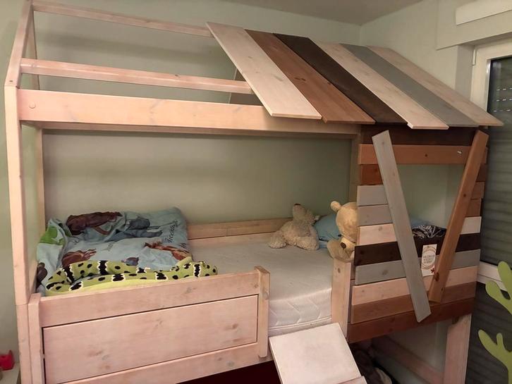 Lifetime boomhuisbed, Kinderen en Baby's, Kinderkamer | Stapelbedden en Hoogslapers, Zo goed als nieuw, Hoogslaper, Ophalen