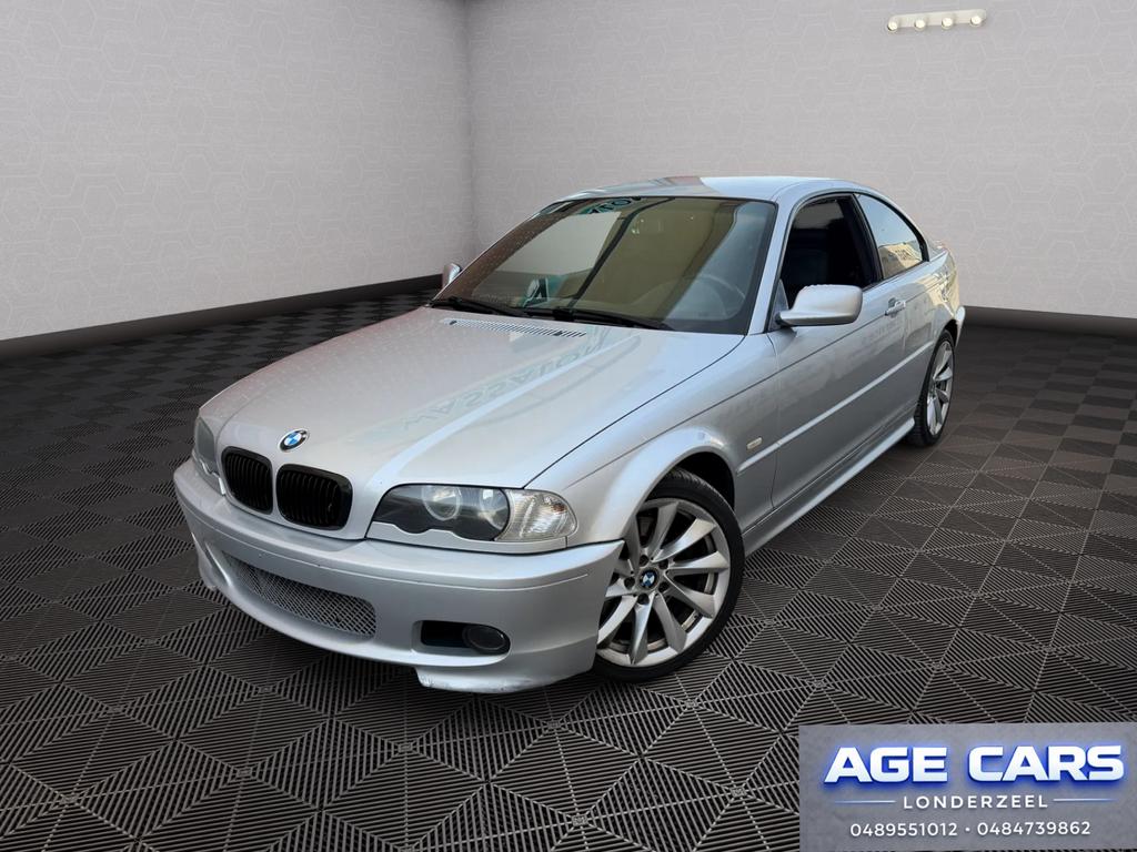 BMW e46 330ci M-PACK automaat, Auto's, BMW, Automaat, Zwart, 170 kW, Bedrijf