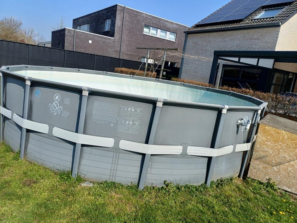 Zwembad intex 549cm x 132cm, Gebruikt, Rond, 300 cm of meer, Ophalen