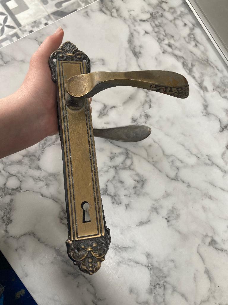 Deurklink, Ophalen, Gebruikt, Koper of Messing, Klink of Kruk