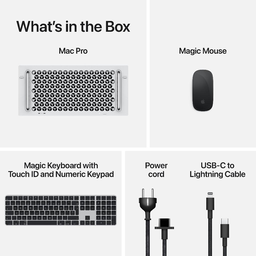 Mac Pro 2023 14.8 Rack, Computers en Software, Apple Desktops, Zo goed als nieuw, Mac Pro, SSD, 64 GB of meer, Ophalen