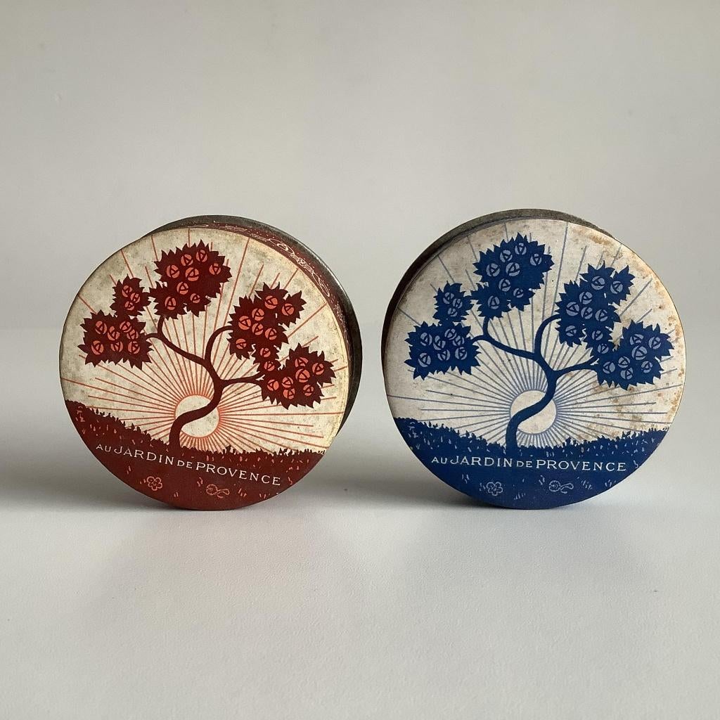 2 eldzame poederdozen au jardin du provence, Ophalen of Verzenden