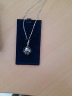 Swarovski halsketting met Hematite steen, Enlèvement ou Envoi, Neuf, Noir, Avec pendentif