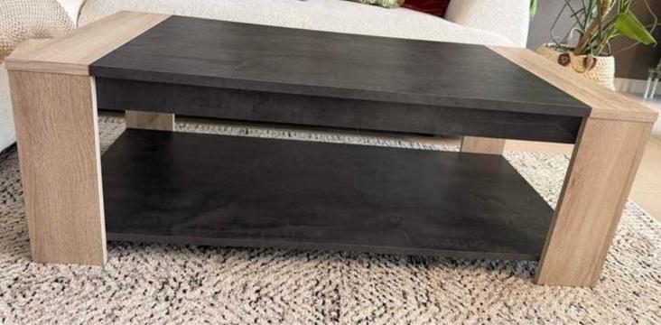 Moderne salontafel 110x53 cm, Ophalen, Zo goed als nieuw