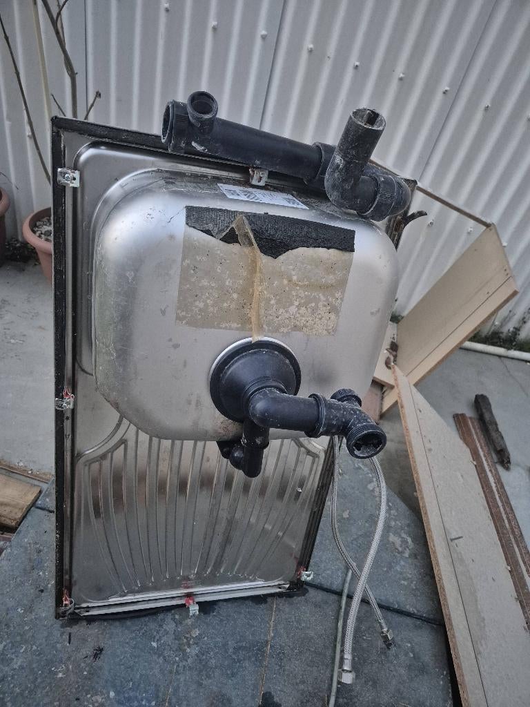 FRANKE keukenspoelbak, Doe-het-zelf en Bouw, Sanitair, Gebruikt, Wastafel, Inox, Ophalen