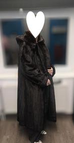 Lange zwarte vintage bontjas van marmot – zeer goede staat, Kleding | Dames, Jassen | Winter, Ophalen, Zwart, Maat 42/44 (L), Zo goed als nieuw