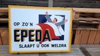 Emaillebord Epeda,zeldzame Nederlandstalig versie !, Enlèvement