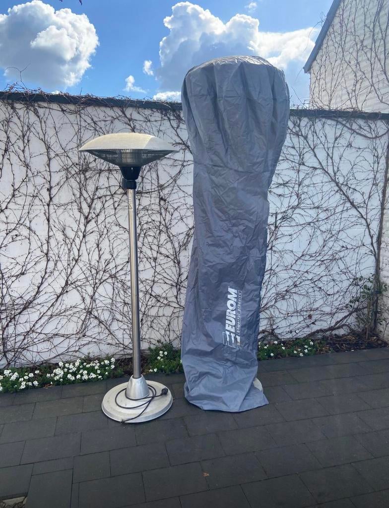 eurom terasverwarmers in hoogte vertselbaar, Ophalen, Gebruikt, Elektrisch, Draaibaar